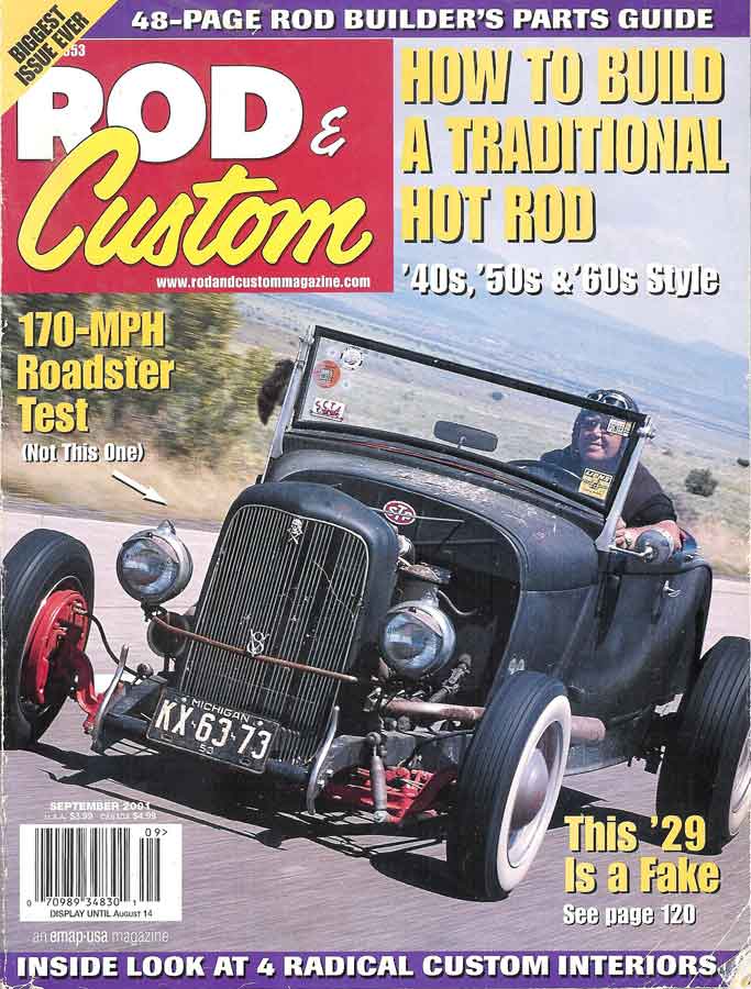 September 2001 Rod & Custom Magazine